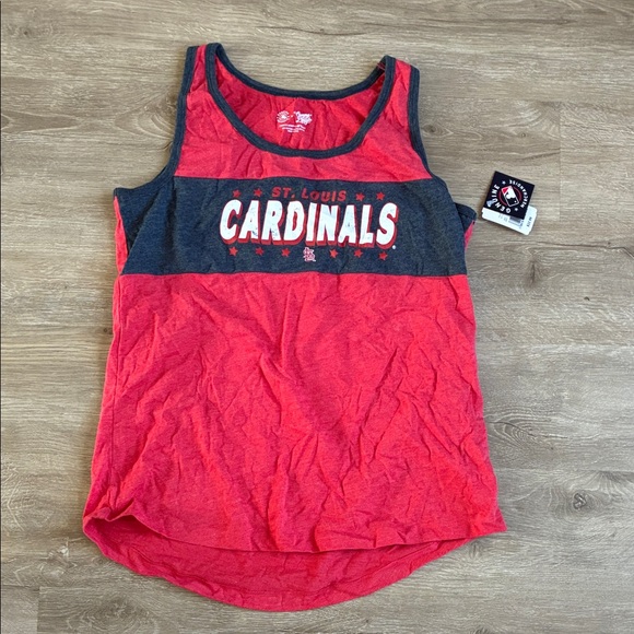 Genuine Merchandise Tops - Genuine Merchandise Red and Black Cardinals Tank